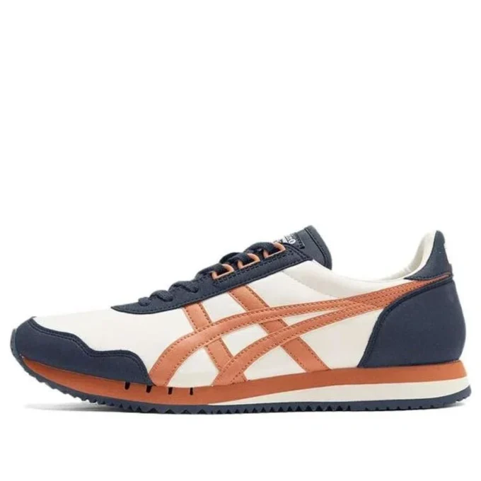 Dualio Marathon-Laufschuhe „Weiß Navy Orange”