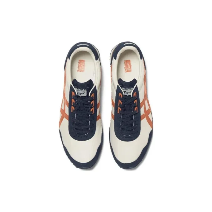 Dualio Marathon-Laufschuhe „Weiß Navy Orange”