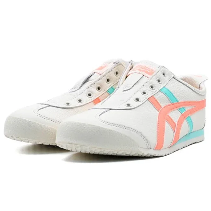 Mexico 66 Slip-On „Weiß Aqua Orange”